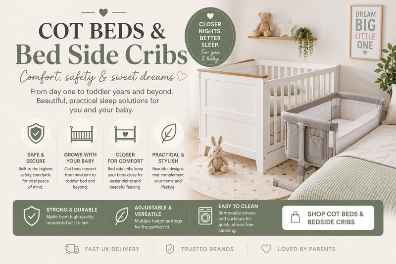 Cot Beds & Bed Side Cribs