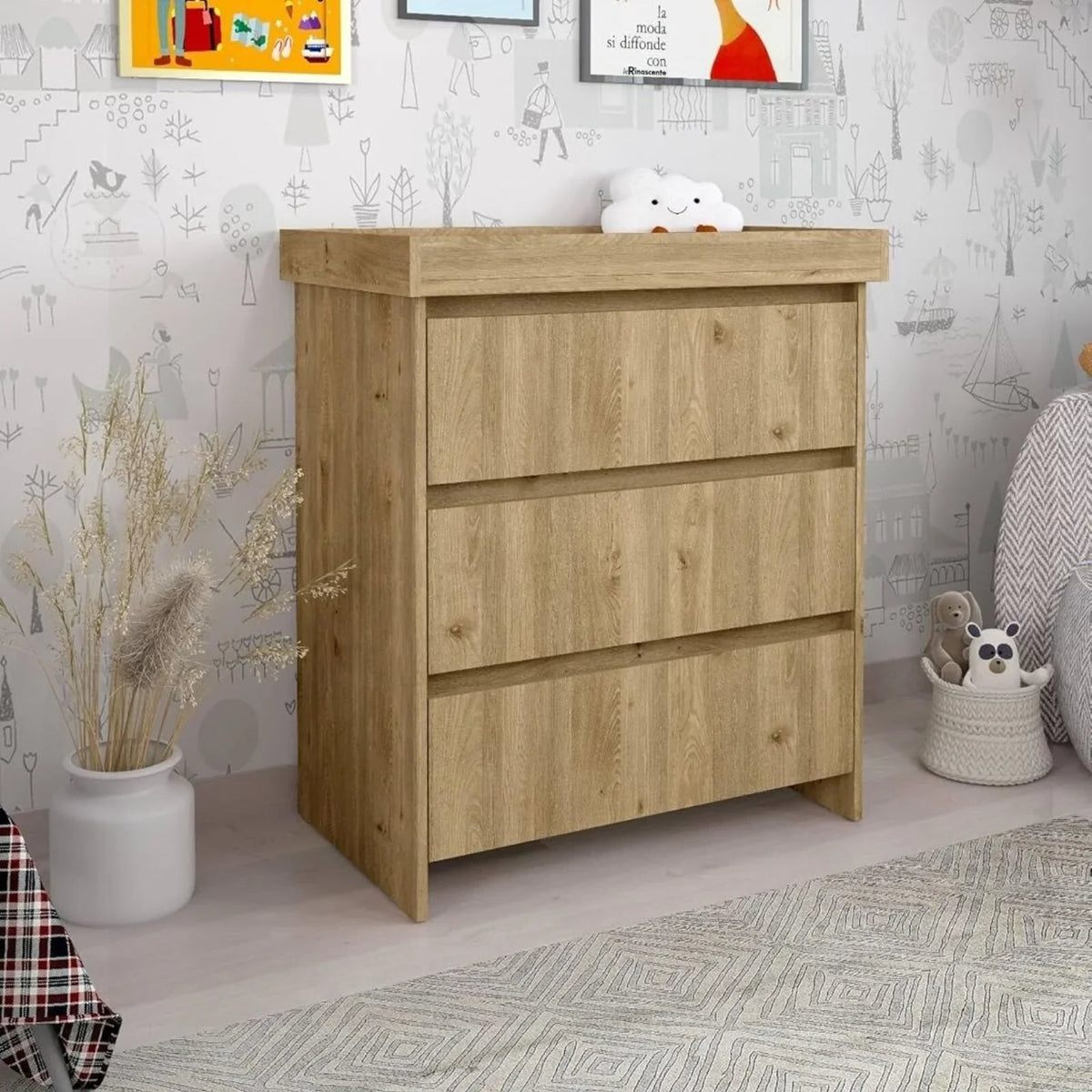 Shefa Kids 880 Baby Changing Unit – Cremona Oak