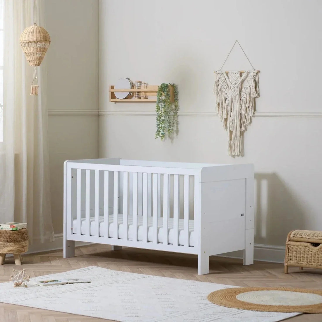 Tutti Bambini Alba Cot Bed - Essentials White