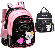 Kids School Cute Cat Print Backpack image 7