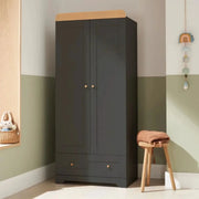 Tutti Bambini Rio Wardrobe - Slate/Honey Oak image 1