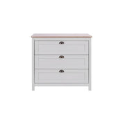 Tutti Bambini Verona Chest Changer - Dove Grey/Oak image 5