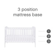 Tutti Bambini Rio Cot Bed with Cot Top Changer & Mattress - White image 6