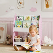 AIYAPLAY Kids Bookshelf & Toy Storage Unit – Pink image 1