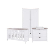 Tutti Bambini Verona 3-Piece Nursery Furniture Set – White & Oak image 2