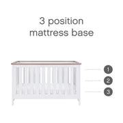 Tutti Bambini Verona Cot Bed - White/Oak image 6
