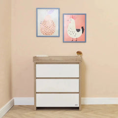 Tutti Bambini Modena 2-Piece Nursery Furniture Set – White & Oak