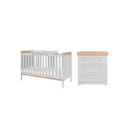 Tutti Bambini Rio 2-Piece Nursery Furniture Set – Dove Grey & Honey Oak image 2