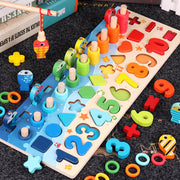Children 3D Alphabet Number Puzzle Baby Colorful Geometric Digital Letter Educational Toy image 1