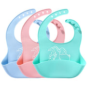 Baby food Bib baby meal silicone saliva bag image 1