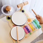 Early Educational Frog Multi-functional Drum Kit Children's Toys Improve Hands-on Ability Suitable For 3-6 Years Old Baby image 3