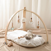 Wooden Baby Play Gym with Activity Toys image 3
