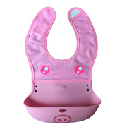 Cartoon silicone baby bib image 6