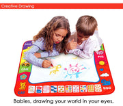 80 x 60cm Baby Kids Add Water with Magic Pen Doodle Painting Picture Water Drawing Play Mat in Drawing Toys Board Gift Christmas image 1
