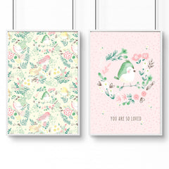 Woodland Nursery Wall Art Prints – Set of 2