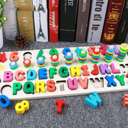 Children 3D Alphabet Number Puzzle Baby Colorful Geometric Digital Letter Educational Toy image 7