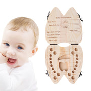 Wooden Baby Tooth Box Organizer Deciduous Teeth Storage image 5