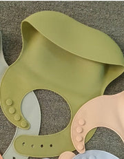 Soft Waterproof Silicone Baby Bib with Food Catcher, Baby Silicone Bib image 13