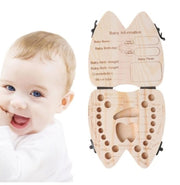 Wooden Baby Tooth Box Organizer Deciduous Teeth Storage image 7