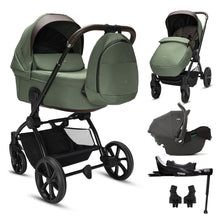Noordi Sole V3 3in1 with Joie i-Snug2 Car Seat, Woodland Green