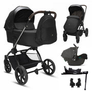 Noordi Sole V3 3in1 with Joie i-Snug2 Car Seat, Slate Black image 1
