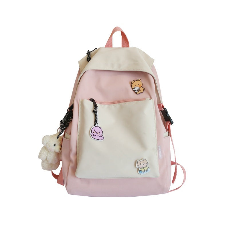 Korean-Style Girls School Backpack – Casual College & Student Rucksack