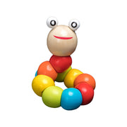 Wooden Toys Rattles Educational Toy Rainbow Blocks Montessori Baby Colorful Kids Music image 2