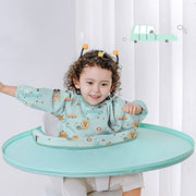 Bib Tray Baby Eat Dirty Mat Baby Eat Water-Proof Bib image 2