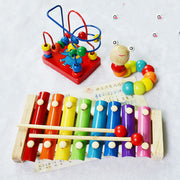 Boy Girl Baby Educational Musical Instrument Toy 1-2-3 Years Old Eight-tone Xylophone image 4