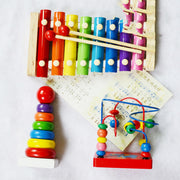 Boy Girl Baby Educational Musical Instrument Toy 1-2-3 Years Old Eight-tone Xylophone image 5