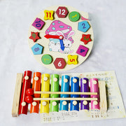 Boy Girl Baby Educational Musical Instrument Toy 1-2-3 Years Old Eight-tone Xylophone image 1