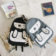 Cute Bunny Ears Bowknot Backpack Student image 1