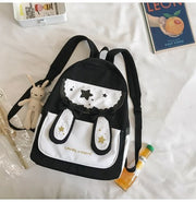 Cute Bunny Ears Bowknot Backpack Student image 2