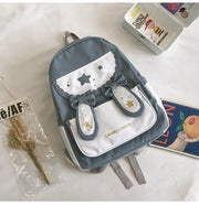 Cute Bunny Ears Bowknot Backpack Student image 4