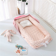 Cotton Portable Baby Crib Newborn Foldable image 1