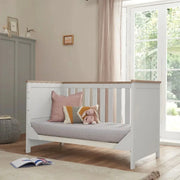 Tutti Bambini Verona Cot Bed - White/Oak image 4