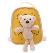 Cute Bear Doll Mini Canvas Kindergarten Backpack image 5