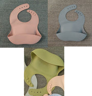 Soft Waterproof Silicone Baby Bib with Food Catcher, Baby Silicone Bib image 11