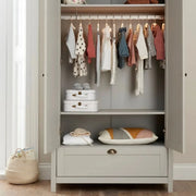 Tutti Bambini Verona Wardrobe - Dove Grey/Oak image 3