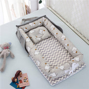 Cotton Portable Baby Crib Newborn Foldable image 8