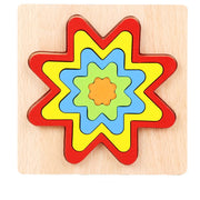 1-3 Years Old Baby Children's Puzzle Wooden 3d Shape Puzzle Toy image 9