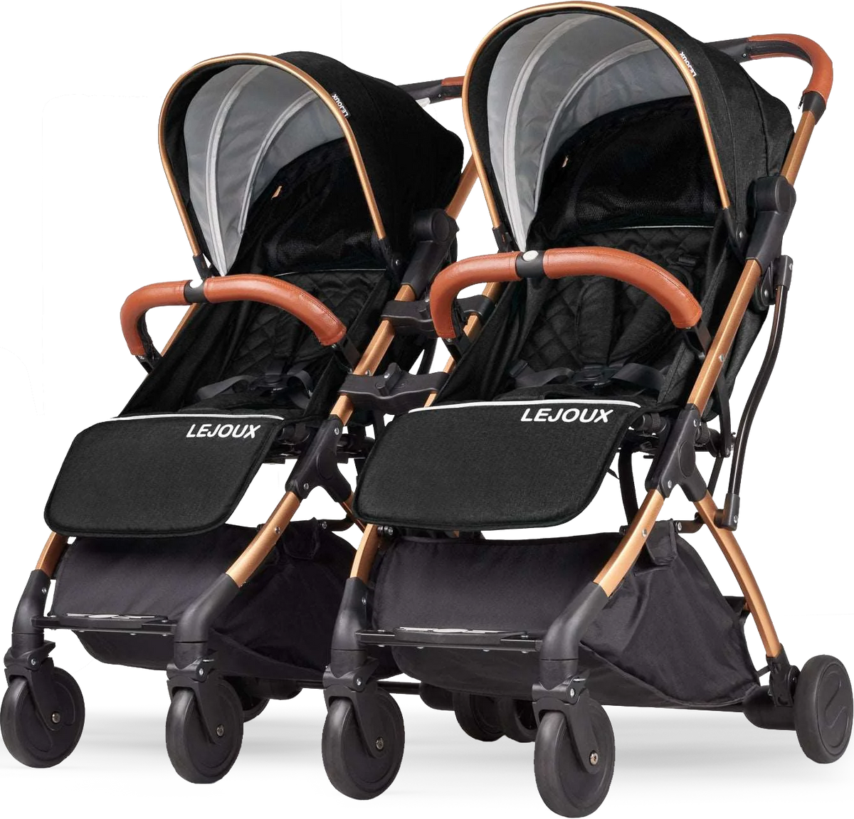 Twin Lejoux Go Baby Stroller Pushchair Pram (Includes twin clips)