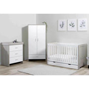 Ickle Bubba Pembrey Furniture Set Under Drawer Ash Grey & White 3 pcs - Premium Sprung Mattress image 11
