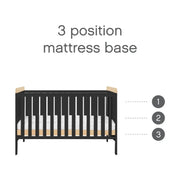Tutti Bambini Rio 3-Piece Nursery Furniture Set – Dove Grey & Honey Oak image 3