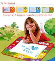 80 x 60cm Baby Kids Add Water with Magic Pen Doodle Painting Picture Water Drawing Play Mat in Drawing Toys Board Gift Christmas image 3