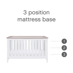 Tutti Bambini Verona 2-Piece Nursery Furniture Set – White & Oak
