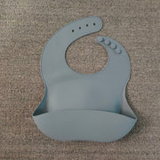 Soft Waterproof Silicone Baby Bib with Food Catcher, Baby Silicone Bib image 8