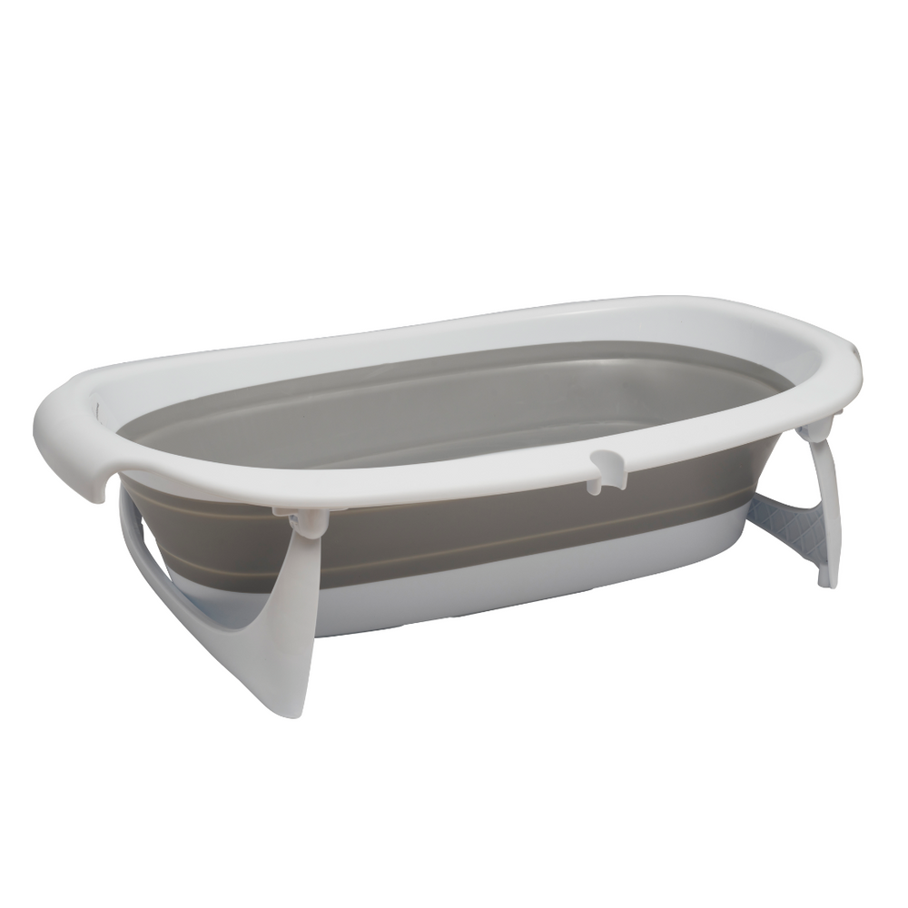 Vital Baby Foldable Baby Bath - Grey & White