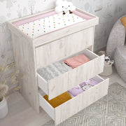Shefa Kids 880 Baby Changing Unit - White Craft Oak image 2