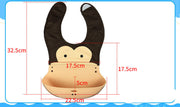 Cartoon silicone baby bib image 2